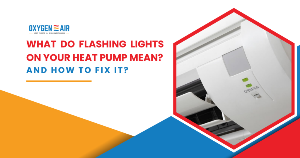 what do flashing lights on your heat pump mean?